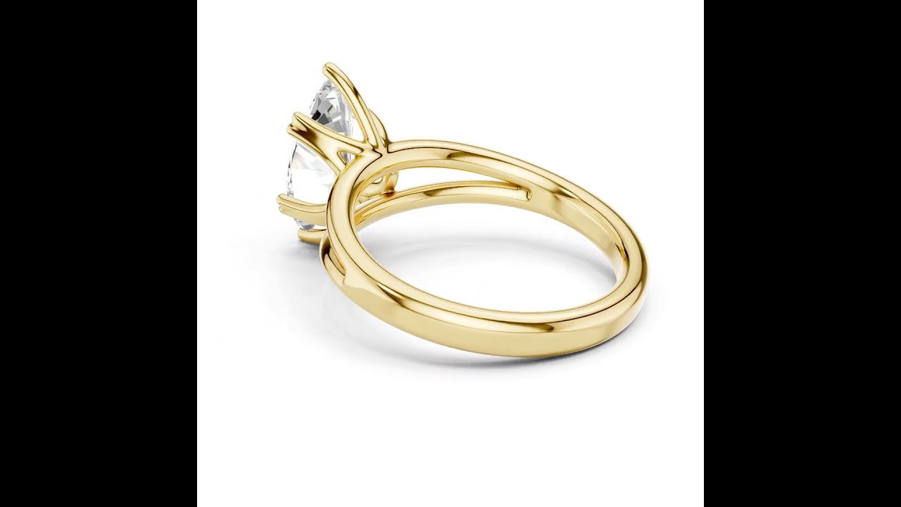 Classic Marquise Cut Double Prong Solitaire Diamond Ring