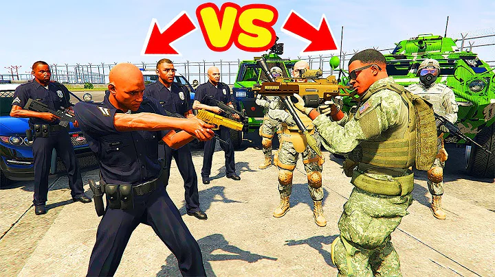 Franklin The ARMY Officer Trying to Attempt Biggest Raid on POLICE in GTA 5 | SHINCHAN and CHOP