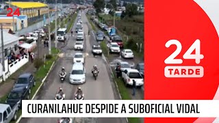 Curanilahue despide a suboficial mayor Misael Vidal | 24 Horas TVN Chile