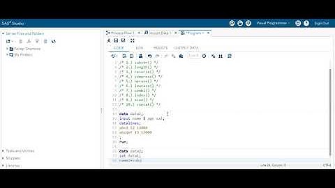 Character Functions in SAS-1| HINDI