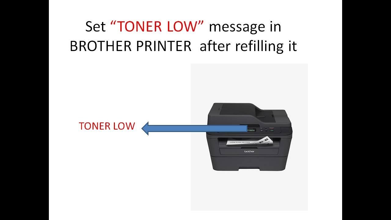 Brother Printer "Toner Low" message YouTube