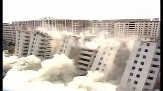 1992 - Singapore - Instant Demolition of HDB Blocks 196 & 197 @ Kim Keat Avenue Using Dynamite.mp4