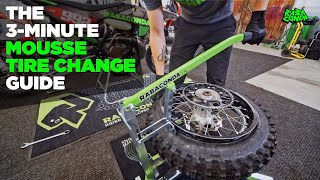 How to Change a Bib Mousse Foam Insert Tube - Full Dirt Bike Tire Change Tutorial by Rabaconda