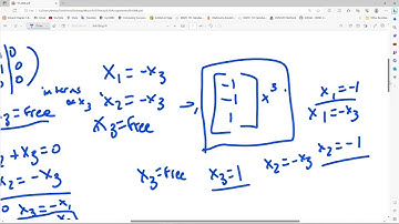 Linear Algebra Section 1.5: Solution Sets Of Linear Systems and Parametric Vector Form