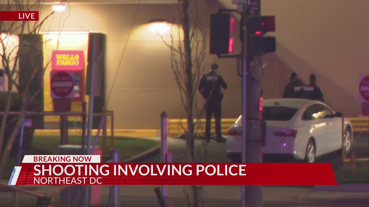 At least one DC police officer involved in shooting in Northeast - YouTube
