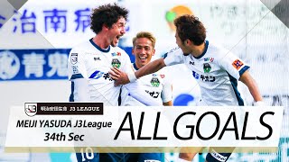 Ｊ３第34節の全ゴールまとめ！ALL GOALS:明治安田生命Ｊ３第34節