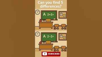 Can You Find 5 Differences?🧠Test Your Brain in 15 Seconds#mindmaze #viralshorts #puzzle #viralshorts