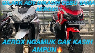 Gokill matic sport Honda vs Yamaha!!! Adv 150 2020 vs All new aerox y connected 155vva 2021