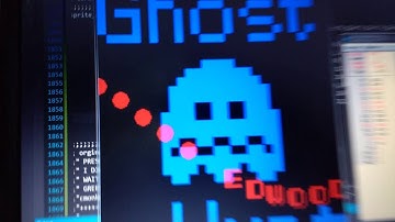 Sine wave scroller on Pac-Man hardware