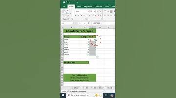Absolute reference trick in Excel- Excel tips & tricks from@todfodeducation