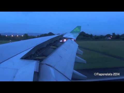 AMAZING SOUND Heavy A330 Morning Landing Dublin 