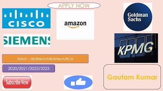 Off Campus Jobs Opportunity 2023 | KPMG Hiring Fresher Data Scientist amazon hiring for Data Analyst