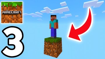 Minecraft PE - ONE BLOCK SKYBLOCK - Gameplay Part 3 (MCPE)