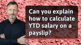 Can you explain how to calculate YTD salary on a payslip?