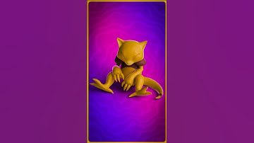 #Abra from #pokemon  #3D #modelling #timelapse in #Blender #3D #fanart