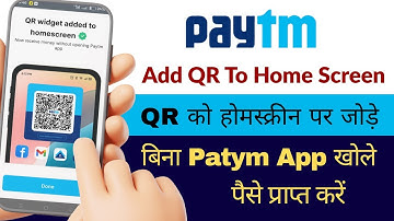 How To Add Paytm QR Code Home Screen | Paytm Add QR Code Mobile Home Screen