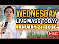 WEDNESDAY FILIPINO LIVE MASS TODAY II JANUARY 21, 2026 II FR. FIDEL ROURA