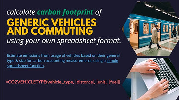 Generic Vehicle and Commuting Emissions - Carbon Footprint Estimation Spreadsheet Function