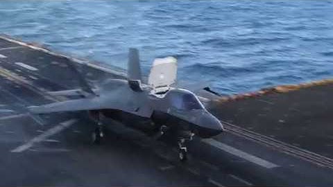 F-35 Lightning II Flight Operations Aboard USS Wasp