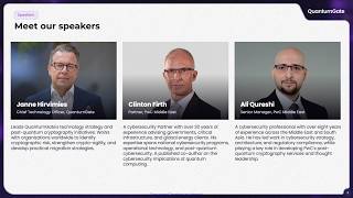 Webinar: Turning UAE Cryptography Regulation into a PQC Roadmap | QuantumGate × PwC