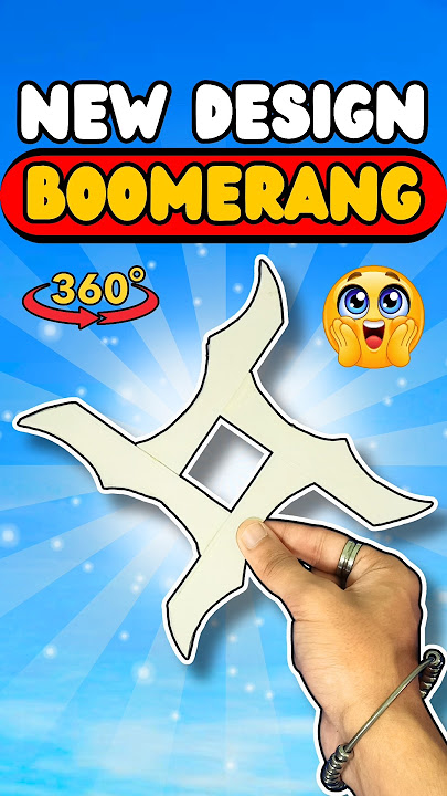 New Design Boomerang Tutorial 🪃😱✂️ #diy #origami #shorts #experimnent #boomerang #paperplane #craft
