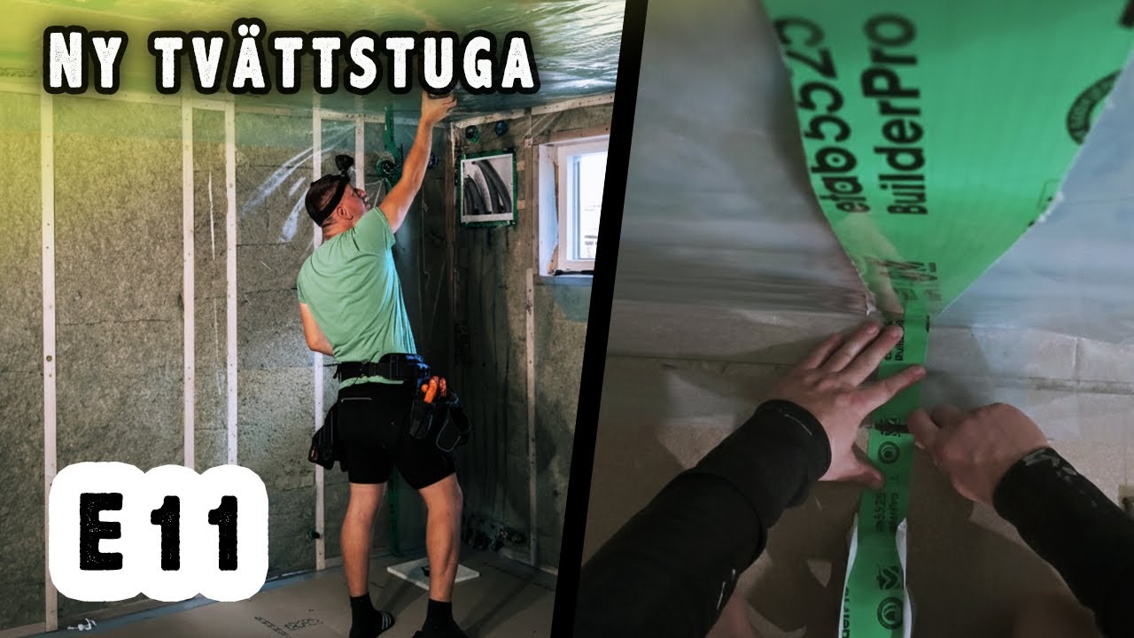 Tvättstuga & Walk-in Closet #11 - Sätter Ångspärr: Så Fuktskyddar Du Väggarna!