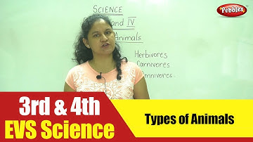 3rd & 4th Std EVS Science | Types of Animals | CBSE Science Syllabus