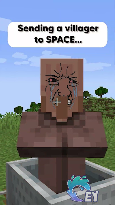 Sending a Villager to Space! #minecraft