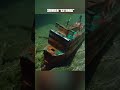 Cardboard model of sunken ship Estonia rests on seabed, underwater footage #shipwreck #sinkingship
