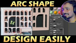 Arc Shape Modeling in 3dsmax Easily 😍🤗| kaboomtechx