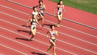 2015ユース陸上女子 400ｍ 予選4組 20151016