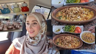 التسووق في مكان جميل و مشتريات  و فطورنا كان فول و حمص و ماليزية 🍲