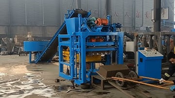 Curacao Automatic Solid Block Machine QTJ4-28 Cement Sand Concrete Brick Machinery