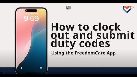 How to clock out and submit your daily timesheet (Duty codes)