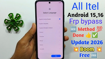 All Itel 2026 Android 15 Frp Unlock 🔓 Itel All Android 15 FRP BYPASS ✅ 🆕 Method 💯 Done 👍✅