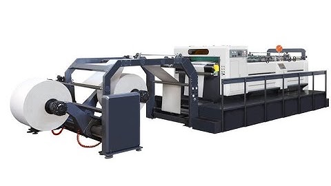 Double Rolls Feeding Jumbo Paper Rotary Sheeting Cutting Machine