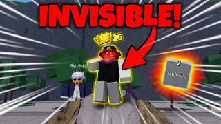 ABUSING NEW *INVISIBLE* TABLE FLIP GLITCH! | The Strongest Battlegrounds ROBLOX