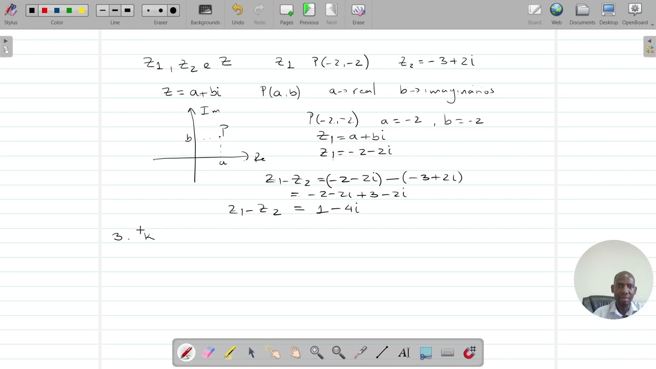 2  Adição, Subtracção, Multiplicação e Divisão de números Complexos