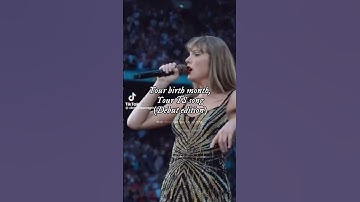 #TAYLORSWIFT - Ur birth month ur song // #taylorsversion #erastour #swiftie4ever #swifties #fypviral