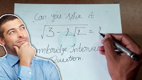Sqrt(3-2sqrt(2))..😱Can you slove this? Cambridge interview question | Maths tricks