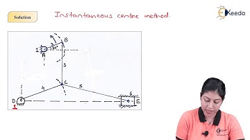 Numerical Based On Instantaneous Centre Method - Velocity Analysis of Mechanism