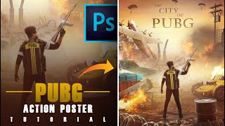 Photoshop PUBG Game Poster Photo Editing Tutorial Step By Step / Sony Jackson Gaming Poster Editing screenshot 4