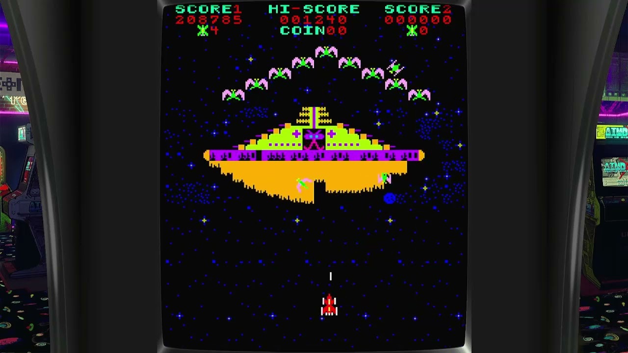 Falcon (bootleg of Phoenix) Arcade Emulated M.A.M.E. - YouTube