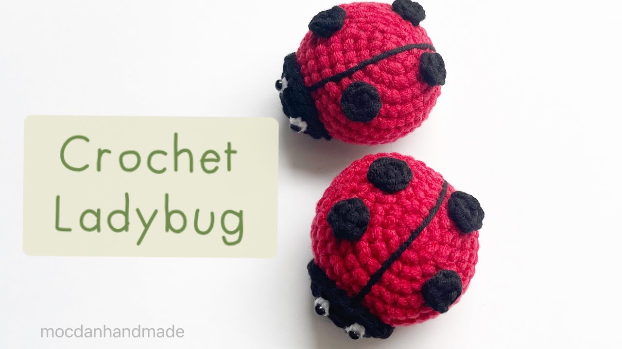 Cách móc len bọ cánh cam đơn giản | Crochet Ladybug | Moc Dan Handmade
