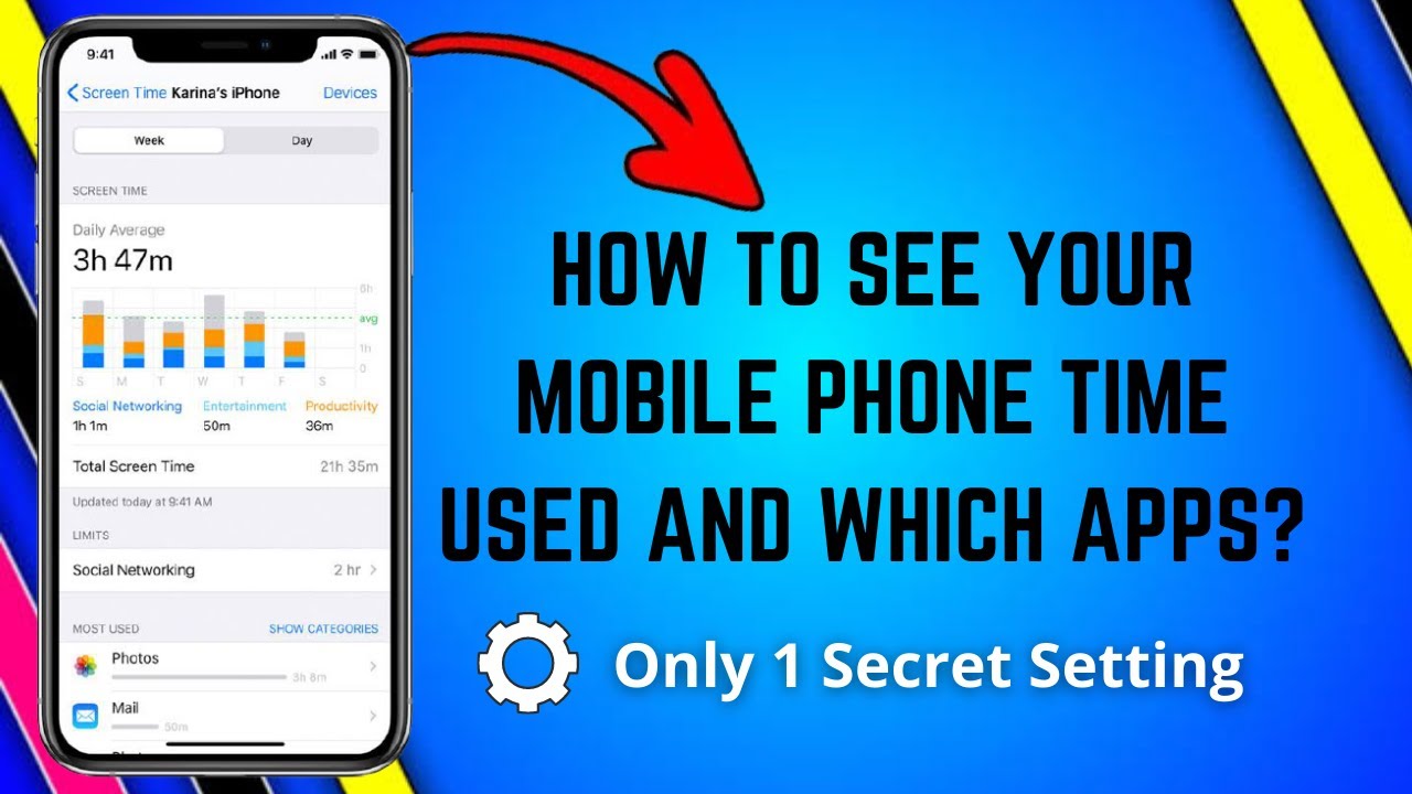 How To See How Much Time Your Mobile Phone Used And On Which Apps YouTube