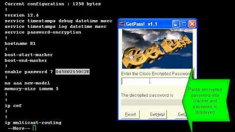 5 - crack service password encryption