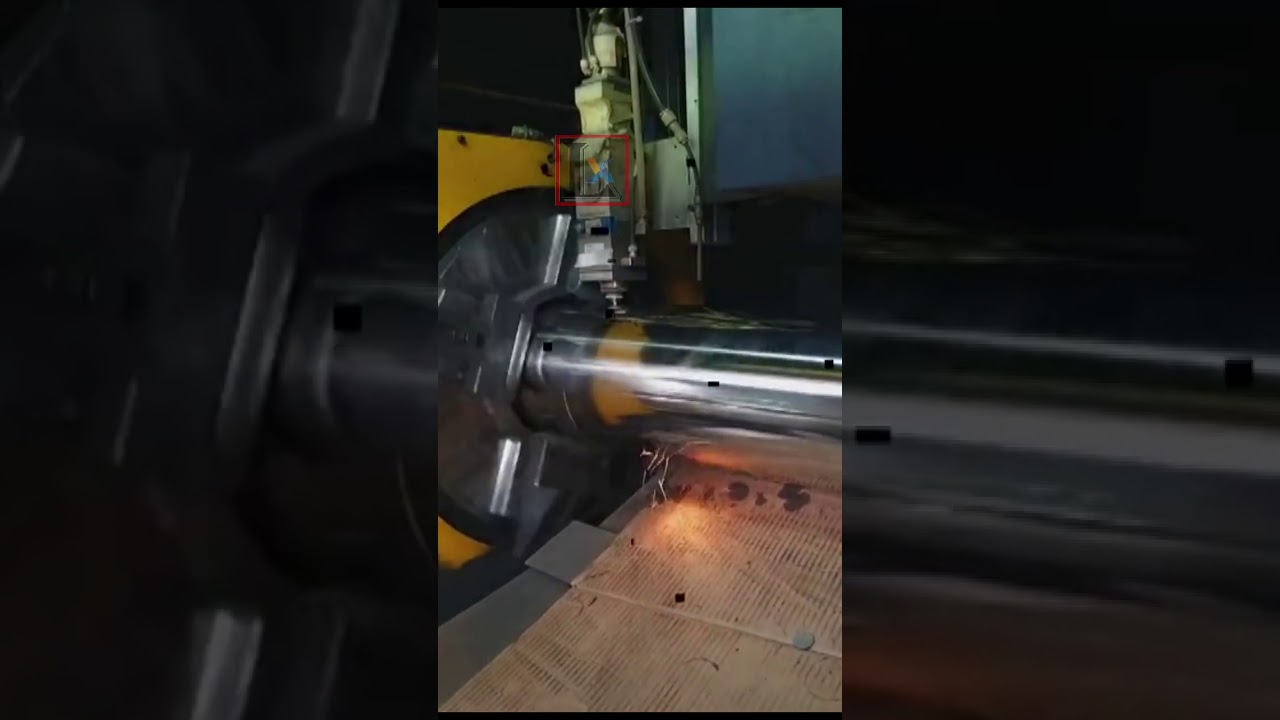 Large diameter stainless steel tube laser cutting machine YouTube