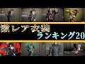 【第五人格】持っていたら凄い!激レア衣装ランキング20!【アイデンティティⅤ】