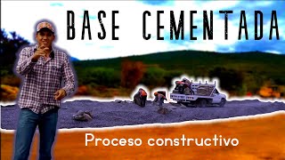 CONSTRUCCION DE SUELO CON CEMENTO - ESTAB DE BASE CON CEMENTO | LTCM CONSTRUCCION by LTCM Constru 20,019 views 3 years ago 9 minutes, 48 seconds