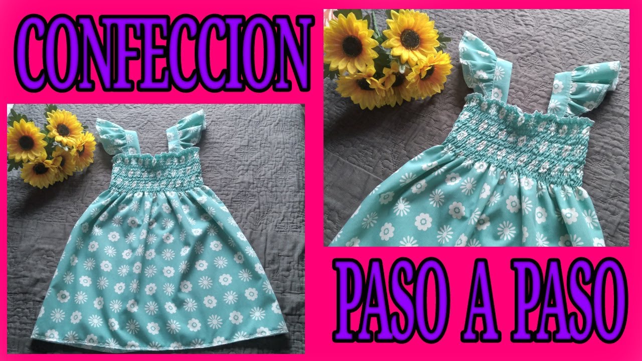 COMO HACER UN VESTIDO DE NIÑA FACIL Y RAPIDO 💖💖💖CONFECCION PASO A PASO💖 SIN MOLDES💖🤗
